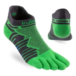 Injinji Chaussettes|Chaussettes Running^Ultra Run Mid Weight No-show Vert