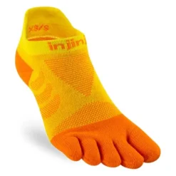 Injinji Chaussettes|Chaussettes Running^Ultra Run No-show Orange