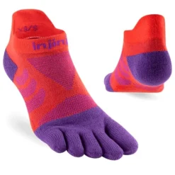 Injinji Chaussettes|Chaussettes Running^Ultra Run No-show Rouge