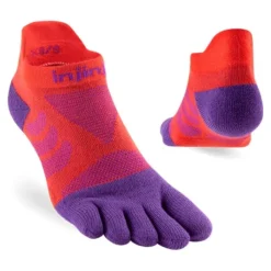 Injinji Chaussettes|Chaussettes Running^Ultra Run No-show Rouge