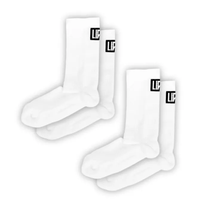 Lipati Chaussettes|Chaussettes Running^Crew 2-Pack Sock Blanc