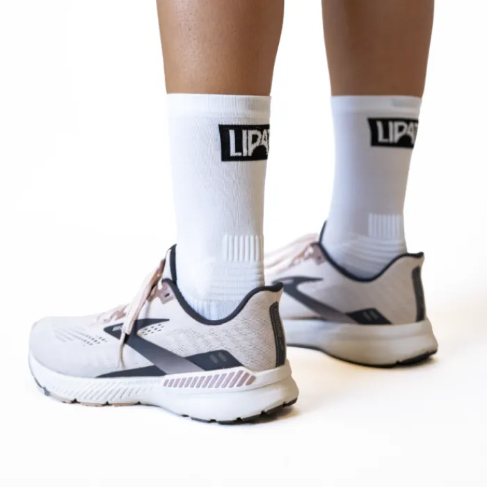 Lipati Chaussettes|Chaussettes Running^Crew 2-Pack Sock Blanc