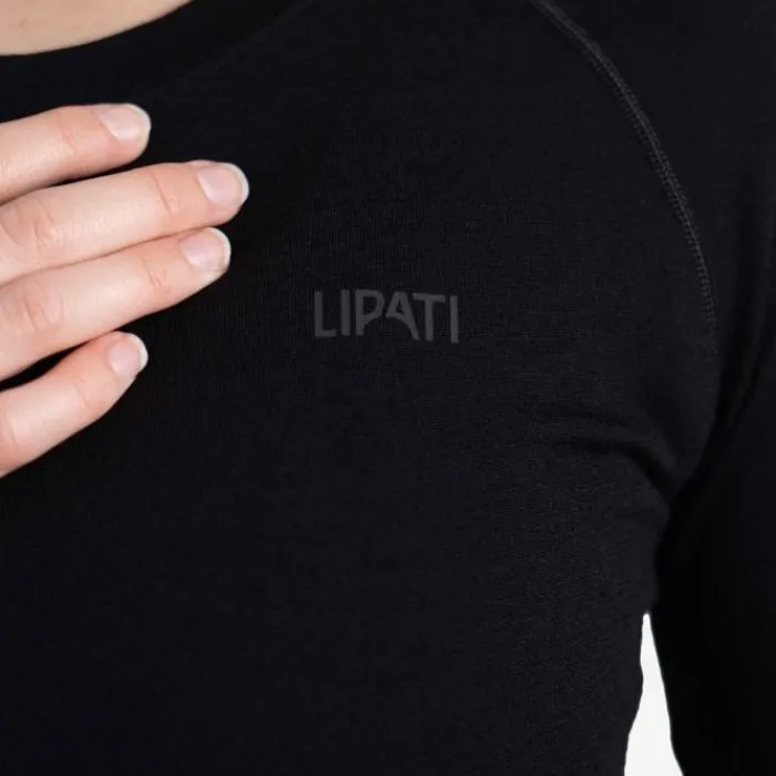 Lipati T-shirt Et Manches Longues Running^Merino Nuyarn LS Shirt Noir