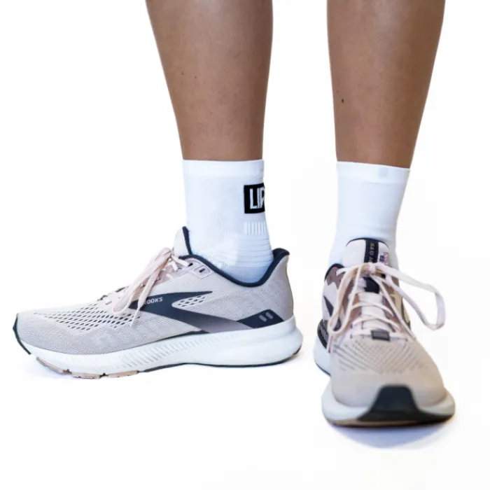 Lipati Chaussettes|Chaussettes Running^Mid 2-Pack Sock Blanc