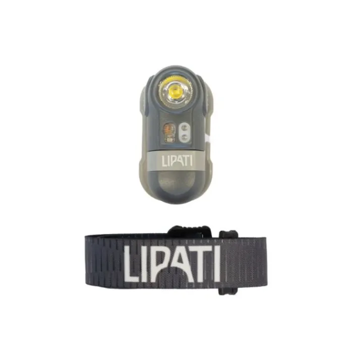 Lipati Lampe Frontale Et Éclairage^Night Fighter Headlamp 600 Lumen Gris