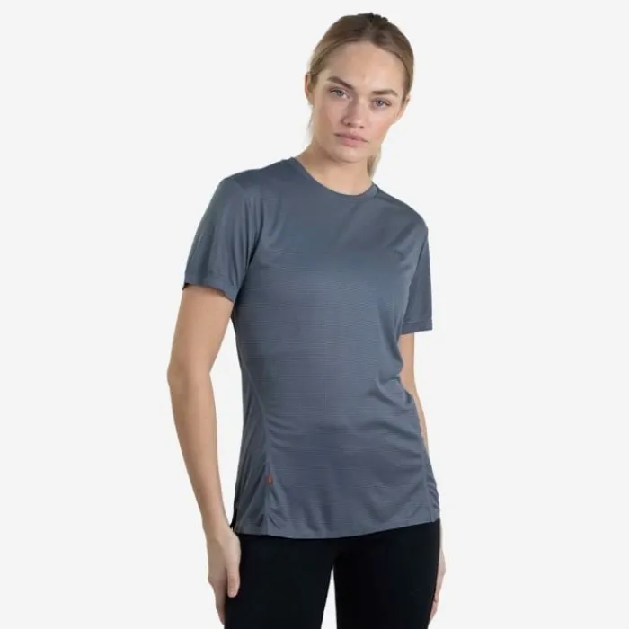 Lipati T-shirt Et Manches Longues Running^Strato AL Tee Regular Fit Bleu