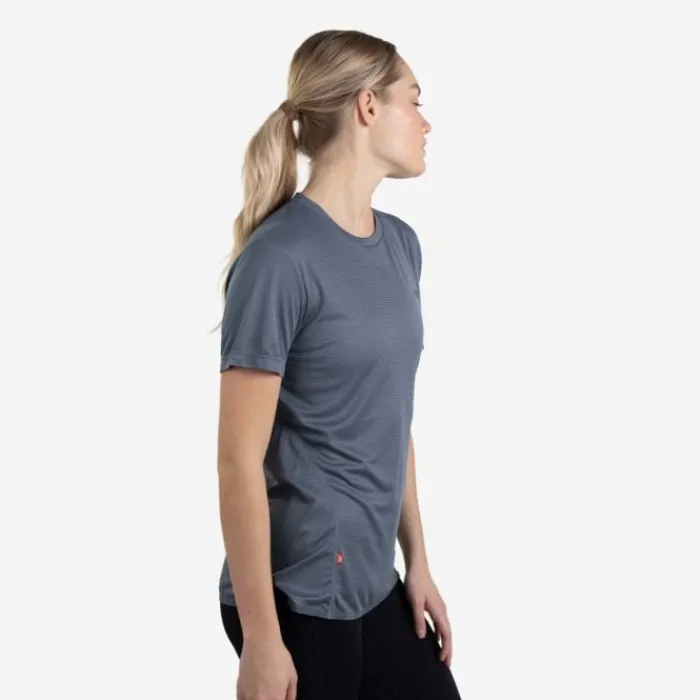 Lipati T-shirt Et Manches Longues Running^Strato AL Tee Regular Fit Bleu
