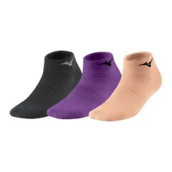 Mizuno Chaussettes|Chaussettes Running^Training Mid Sock - 3 Pack Mauve