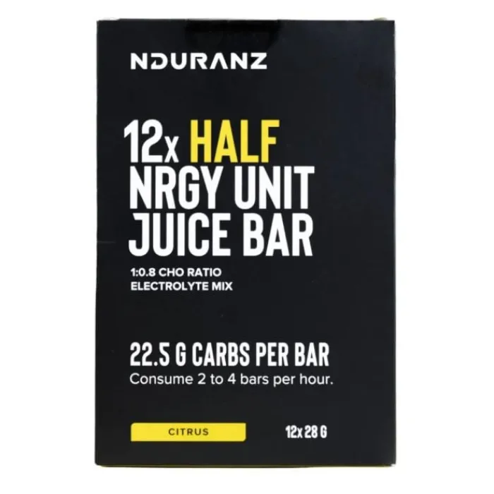 Nduranz Nutrition Sportive^Half Nrgy Unit Juice Bar 28 g - Box 12 Noir