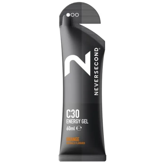 NeverSecond Nutrition Sportive^C30 Energy Gel Orange- 12 Servings Noir