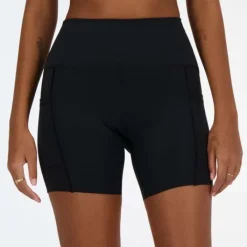 New Balance Short Running^Athletics 6 Inch Fitted High Rise Pkt Short Noir