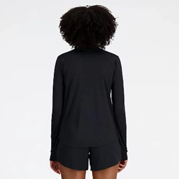 New Balance T-shirt Et Manches Longues Running^Athletics Long Sleeve Noir