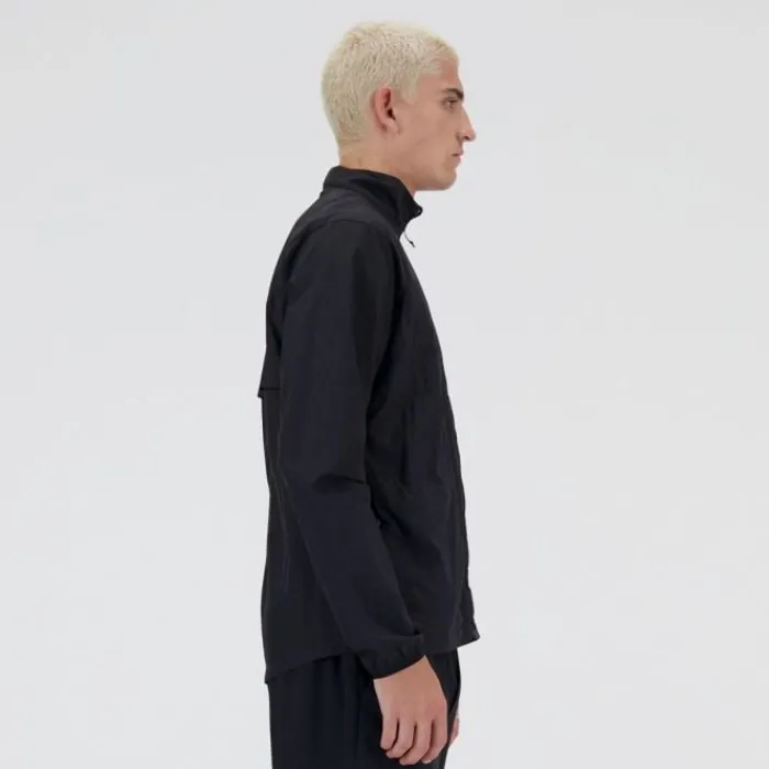 New Balance Veste Running^Athletics Reflective Packable Jacket Noir