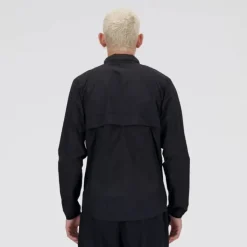 New Balance Veste Running^Athletics Reflective Packable Jacket Noir