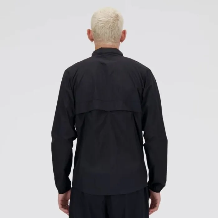 New Balance Veste Running^Athletics Reflective Packable Jacket Noir