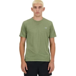 New Balance T-shirt Et Manches Longues Running^Athletics Run T-shirt Vert