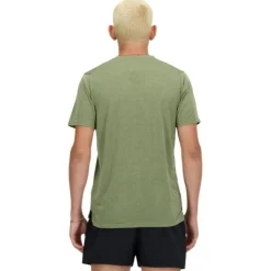 New Balance T-shirt Et Manches Longues Running^Athletics Run T-shirt Vert