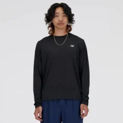 New Balance T-shirt Et Manches Longues Running^Athletics Run Long Sleeve T-Shirt Noir