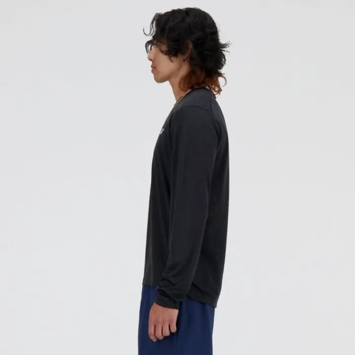 New Balance T-shirt Et Manches Longues Running^Athletics Run Long Sleeve T-Shirt Noir