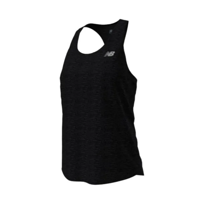 New Balance T-shirt Et Manches Longues Running^Athletics Tank Noir