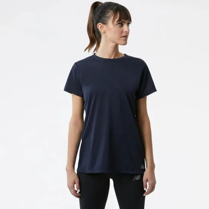 New Balance T-shirt Et Manches Longues Running^Core Run Short Sleeve Noir