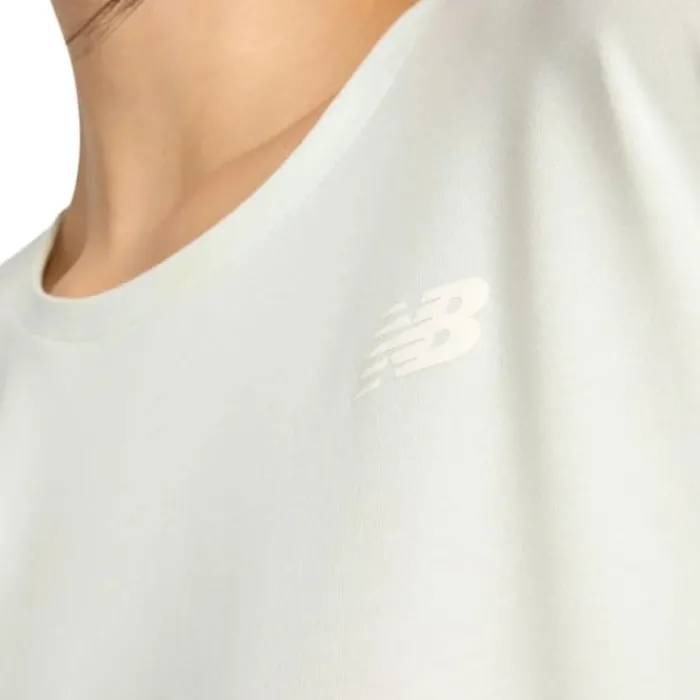 New Balance T-shirt Et Manches Longues Running^Drapey Jersey LS Tee Vert