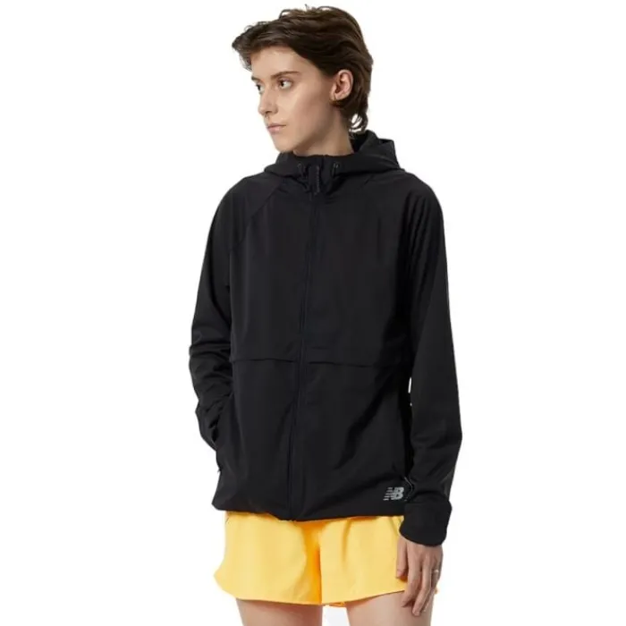 New Balance Veste Running^Elite Run Water Defy Jacket Noir