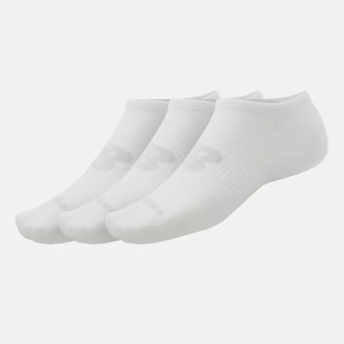 New Balance Chaussettes|Chaussettes Running^Flat Knot No Show - 3 Pack Blanc