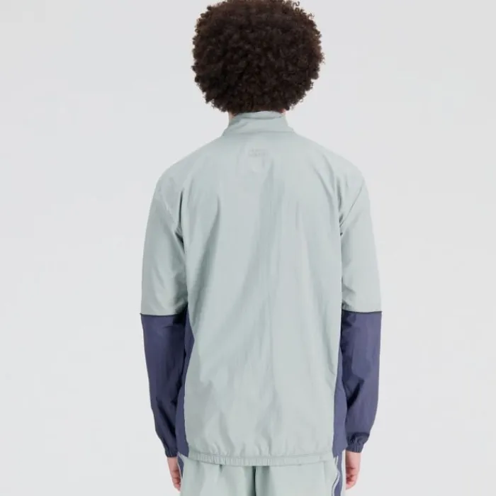 New Balance Veste Running^Graphic Impact Run Packable Jacket Vert