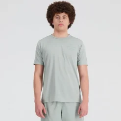 New Balance T-shirt Et Manches Longues Running^Graphic Impact Run Singlet Vert