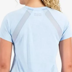 New Balance T-shirt Et Manches Longues Running^Impact Run Short Sleeve Bleu