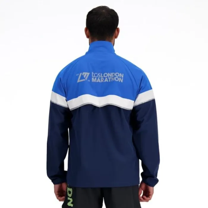 New Balance Veste Running^London Marathon Jacket Bleu