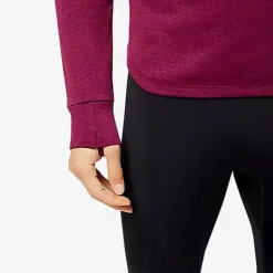 New Balance T-shirt Et Manches Longues Running^NB Heat Grid Half Zip Rouge