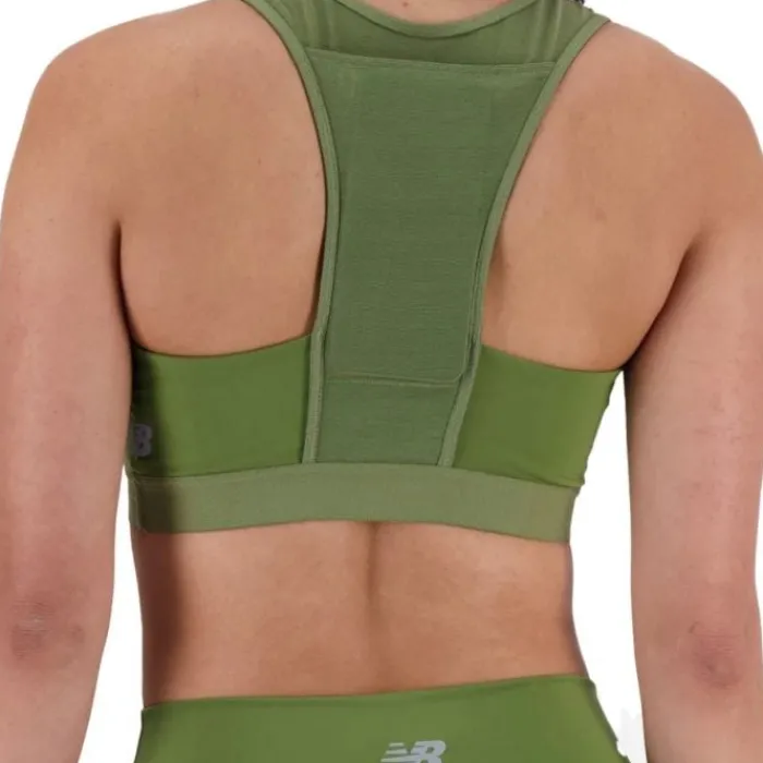 New Balance Brassière De Sport^NB Sleek Medium Support Pocket Sports Bra Vert