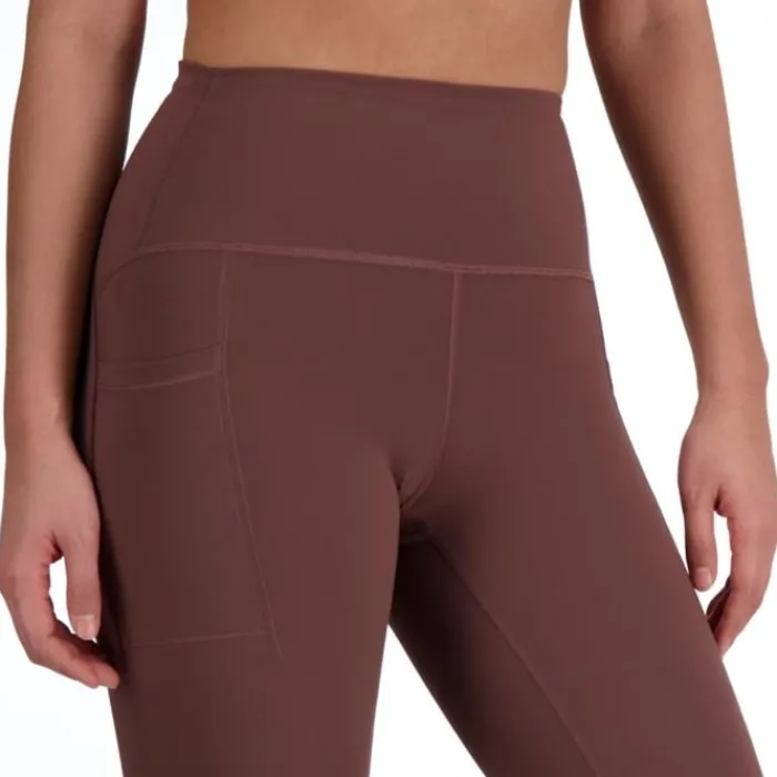 New Balance Collant Et Pantalon Running^NB Sleek Pocket High Rise Legging 27" Marron