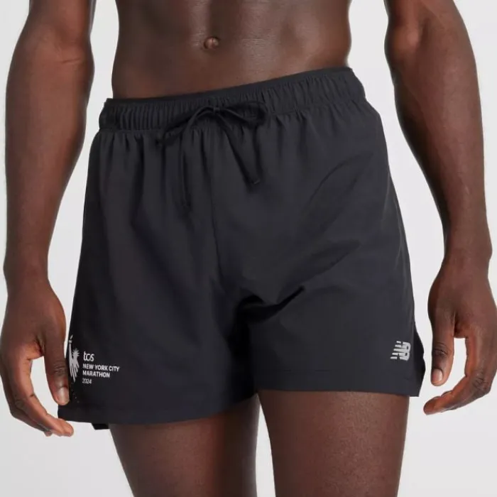 New Balance Short Running^NYC Marathon Shorts 5" Blanc