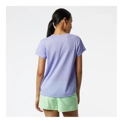 New Balance T-shirt Et Manches Longues Running^Printed Fast Flight Short Sleeve Mauve