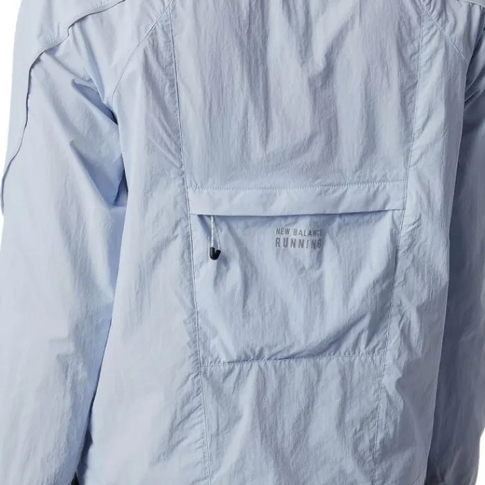 New Balance Veste Running^Printed Impact Run Light Pack Jacket Bleu