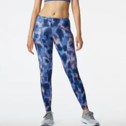 New Balance Collant Et Pantalon Running^Printed Impact Run Tight Bleu