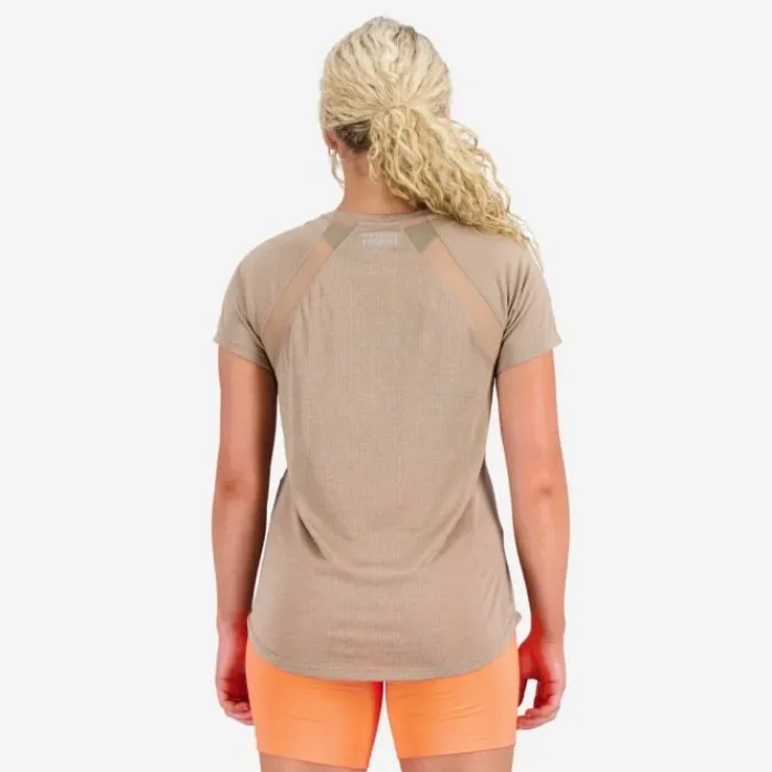 New Balance T-shirt Et Manches Longues Running^Printed Impact Run Short Sleeve Marron