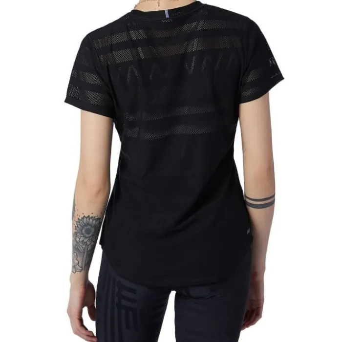New Balance T-shirt Et Manches Longues Running^Q Speed Jacquard Short Sleeve