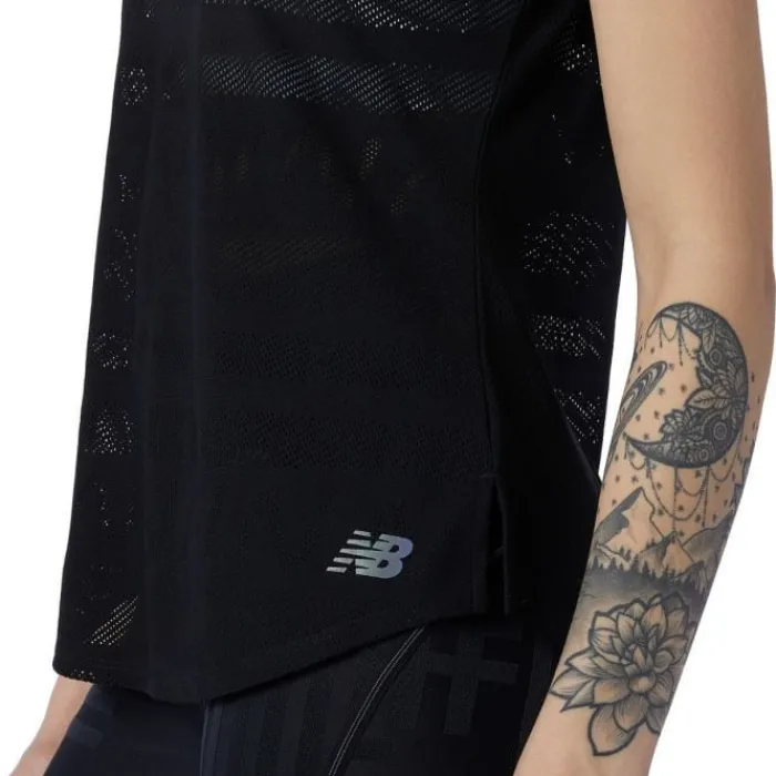 New Balance T-shirt Et Manches Longues Running^Q Speed Jacquard Short Sleeve