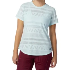 New Balance T-shirt Et Manches Longues Running^Q Speed Jacquard Short Sleeve