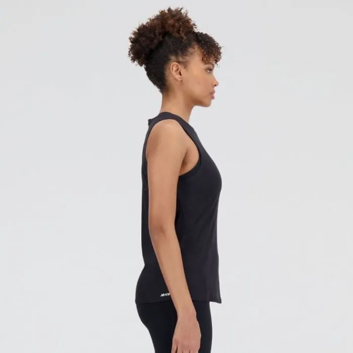 New Balance T-shirt Et Manches Longues Running^Q Speed Jacquard Tank Noir