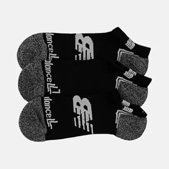 New Balance Chaussettes|Chaussettes Running^Run No Show Sock 3-Pack Noir
