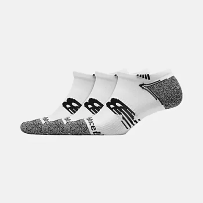 New Balance Chaussettes|Chaussettes Running^Run No Show Sock 3-Pack Blanc