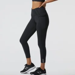New Balance Collant Et Pantalon Running^Shape Shield 7/8 High Rise Pocket Tight Noir