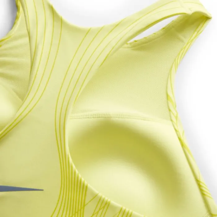 Nike Brassière De Sport^Dri Fit Swoosh Medium Support Bra Jaune