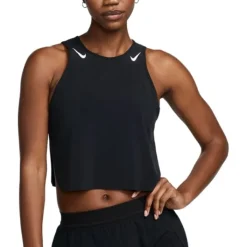 Nike T-shirt Et Manches Longues Running^Dri-FIT Advanced Aeroswift Crop Tank Noir