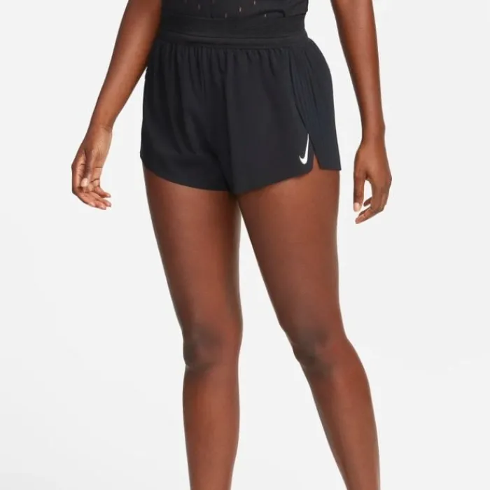 Nike Short Running^Dri-FIT Advanced Aeroswift Mid-Rise 3in Shorts Noir